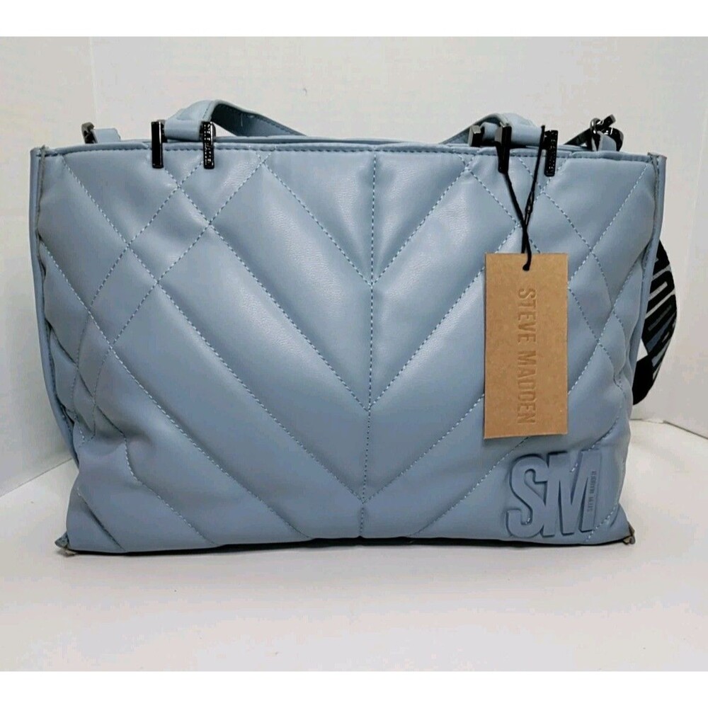 BMARIN BLUE Steve Madden Tote With Hangoff NWT PURSE CROSSBODY